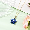 Handmade Glass Seed Beaded and Synthetic Imperial Jasper Dyed Beads Star Pendant Necklaces for Women NJEW-MZ00114-02-1