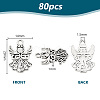   80Pcs Tibetan Style Alloy Pendants TIBEP-PH0001-69AS-2