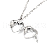 Brass Pendant Necklaces NJEW-P299-A10-P-2