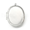 Rack Plating Brass Locket Pendants KK-K277-09P-1