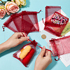 SOFPLATE 100pcs Large Organza Pouches Portable Shoes Bag Travel Storage Drawstring Bags OP-SP0001-03D-04-3