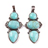 Synthetic Turquoise Pendants G-Q158-04-04-1