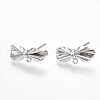 Brass Stud Earring Findings KK-S350-004P-1