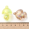 UV Plated Transparent Acrylic Beads OACR-B020-06-3