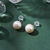 Mother's Day Jewellery Natural Pearl Ear Studs EJEW-P286-30P-4
