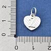 925 Sterling Silver Heart with Capital Letter Charms STER-S009-13Z-S-3