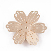 Brass Cabochon Rhinestone Settings KK-S353-023LG-3