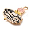 Alloy Enamel Pendants ENAM-Q508-03G-2