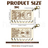 2Pcs 2 Style 8-Position Wood Embroidery Thread Storage Trays DIY-WH0625-001-2
