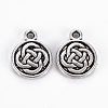 Tibetan Style Alloy lrish Eternity Knot Charms TIBEP-N008-072AS-RS-1