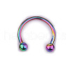 303 Stainless Steel Circular/Horseshoe Barbell Nose Rings WG86D19-12-1