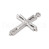 Alloy with Rhinestone Pendants FIND-M021-24P-01-2