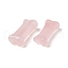 Natural Rose Quartz Dog Bone Shape Sculptures DJEW-G033-01A-02-3