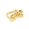 304 Stainless Steel Pendants STAS-R137-01G-E-2