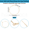 Beebeecraft 20Pcs Brass Hoop Earring Findings FIND-BBC0003-25-2