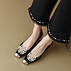 WADORN 1 Pair Flower ABS Imitation Pearl Detachable Alloy Shoe Buckle Clips DIY-WR0004-08A-6