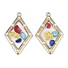 Epoxy Resin Pendants X-RESI-T045-008-2