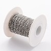 Tarnish Resistant 304 Stainless Steel Twisted Chains CHS-K003-03P-0.4MM-3