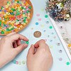 ARRICRAFT DIY Luminous Flat Round Plastic & Acrylic Beads Bracelet Kits DIY-AR0004-15-2