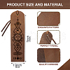 Cowhide Leather Labels AJEW-WH0386-0052-2
