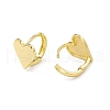 Rack Plating Brass Heart Hoop Earrings for Women EJEW-I277-03G-2