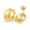 Ion Plating(IP) 304 Stainless Steel Stud Earrings for Women EJEW-A049-16G-2
