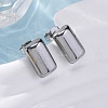 304 Stainless Steel Stud Earrings EJEW-C099-21P-5