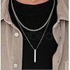 Alloy Pendant Layered Chain Necklaces for Women WGC39CD-20-1