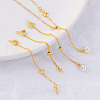 6Pcs 6 Style Brass Cable Chain Necklace Making FIND-AB00047-4