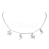 Mother's Day 304 Stainless Steel Letter MAMA Pendant Necklace NJEW-JN04702-02-2
