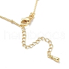 Initial Letter Brass Pendant Necklaces NJEW-A015-21G-S-3