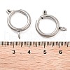 Non-Tarnish 304 Stainless Steel Spring Ring Clasps X-STAS-E104-09D-P-3