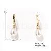 Elegant French Style Fashion Imitation Pearl Hoop Earrings for Women with Shiny Design BD2550-3-1