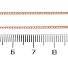Long-Lasting Plated Brass Curb Chain Necklaces NJEW-K112-07RG-NF-3