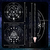 CRASPIRE DIY Pendulum Board Dowsing Divination Making Kit DIY-CP0007-28C-3