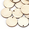 Undyed Wood Pendants X-WOOD-T008-13-1