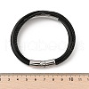 Braided Leather Cord Multi-strand Bracelets for Men BJEW-Z081-12P-5