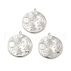 Non-Tarnish 304 Stainless Steel Pendants STAS-A066-02P-4