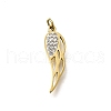 304 Stainless Steel Rhinestone Pendants STAS-R153-43G-1