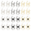 24Pcs 6 Color Glass Spider Pendant FIND-TA0003-07-11