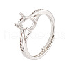 GOMAKERER 1Pc 925 Sterling Silver Finger Ring Components FIND-GO0002-65-1