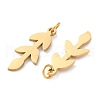 Ion Plating(IP) 304 Stainless Steel Pendants STAS-Q333-31G-2