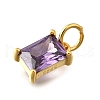925 Sterling Silver Pave Clear Cubic Zirconia Charms STER-V001-02G-06-2