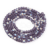 Imitation Jade Glass Beads Strands EGLA-YW0003-19A-12-2