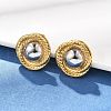 304 Stainless Steel Stud Earrings EJEW-D319-10G-1