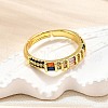 Adjustable Brass Micro Pave Cubic Zirconia Finger Rings for Women RJEW-H247-10G-2