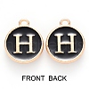 Golden Plated Alloy Charms ENAM-SZ0001-25B-H-3