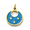 304 Stainless Steel Enamel Charms STAS-E550-65G-1