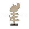 Halloween Wood Sign Pumpkin Ornament DJEW-M016-01B-2