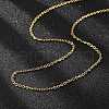 304 Stainless Steel Cable Chain Necklace Making STAS-P045-05G-3